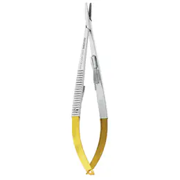 AsaDental Needle holder cm14 Castroviejo TC-strai., item 0445TH-14TC