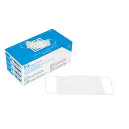 AsaDental Masks Earloop - box of 50 pcs. - WHITE, item 3450E-B
