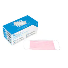 AsaDental Masks Earloop - box of 50 pcs. - PINK, item 3450E-R