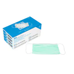 AsaDental Masks Earloop - box of 50 pcs. - GREEN, item 3450E-V
